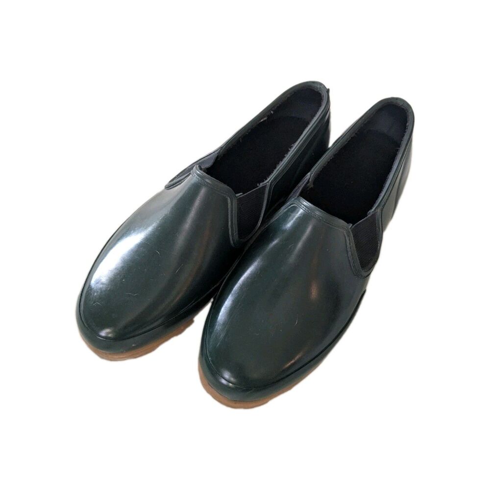Woodstock Katie Thermolite Rain Shoes Womens 9M Green Slip On Waterproof Vintage